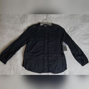 Black Ella Moss Blouse size small